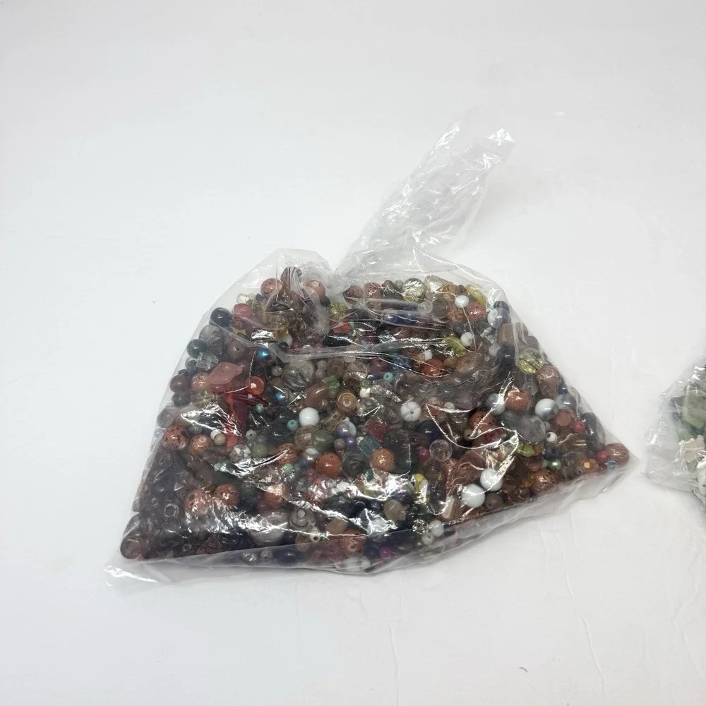 Mixed Bead Soup Glass Shell Stone Jewelry Making Craft Beads Bulk Loose Assorted